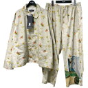【中古】UNDERCOVER 25AW フラワー総柄コットンパジャマセット A.CREAM BASE サイズ:3/3 【231125】(アンダーカバー)