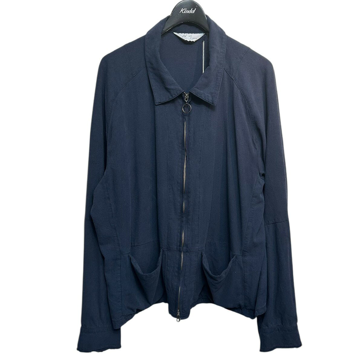 Other - 【中古】ANCELLM　24AW 1LDK別注 SUEDE SILK JACKET スウェードシルクジャケット ANC-1LDK-02 ネイビー サイズ：2 【241125】（アンセルム）