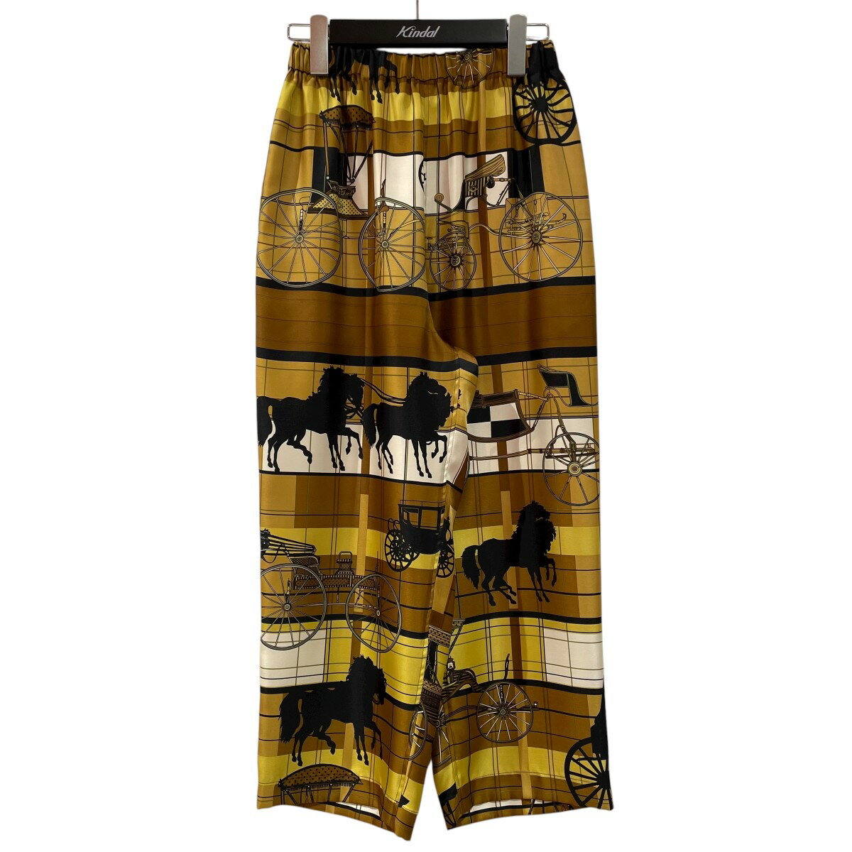 【中古】JUNYA WATANABE CDG ジョガーパンツ JS-P038 イエロー×ブラウン サイズ:XS 【241125】(ジュンヤワタナベコムデギャルソ...