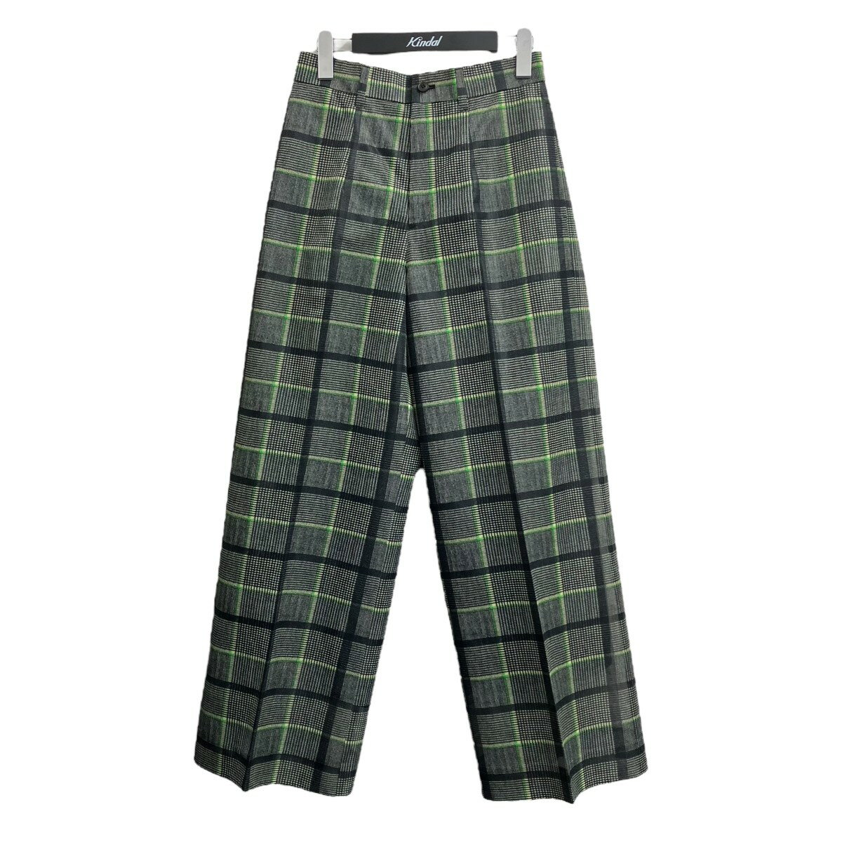 【中古】TOGA PULLA Mesh print pants パンツ TP251-FF221 グリーン×グレー サイズ:36 【251125】(トーガプルラ)