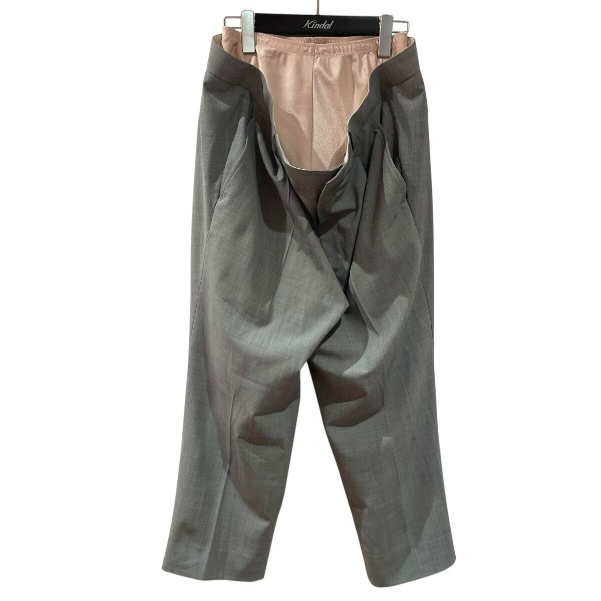 【中古】AKIKOAOKI 25SS レイヤードパンツ AA25SS-P01-01 ライトグレー サイズ:Free 【251125】(アキコアオキ)