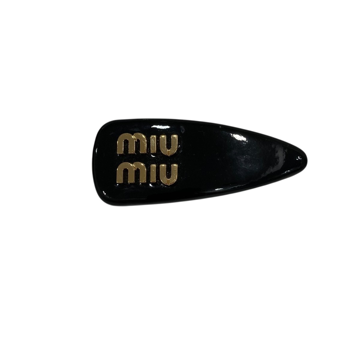 【中古】MIU MIU　ロゴ ヘアピン ブラ