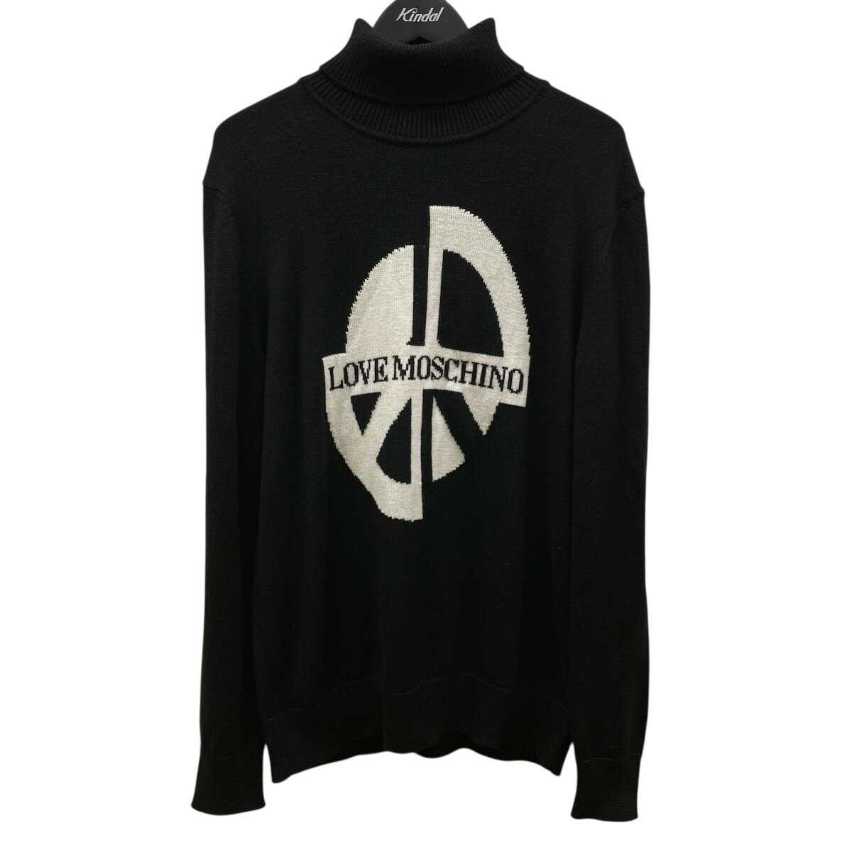 【中古】LOVE MOSCHINO　タートルネックニット M S D06 10 X 0046 ブラック サイズ：M 【011225】（ラブ モスキーノ）