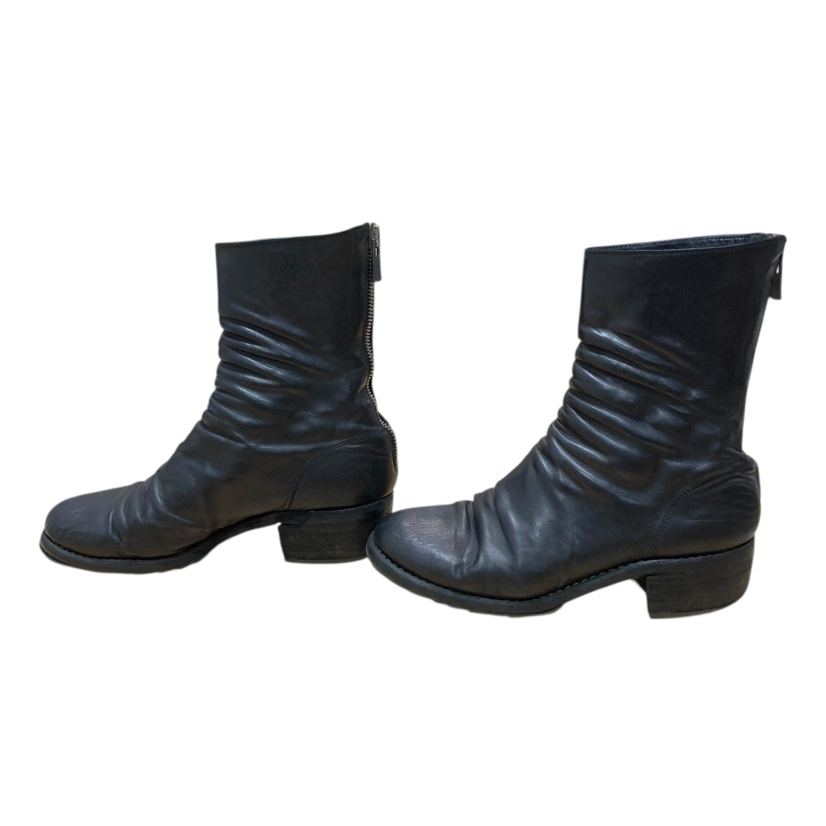 【中古】GUIDI　988 バックジップブーツ 988 ブラック サイズ：38 【061225】（グイディ）