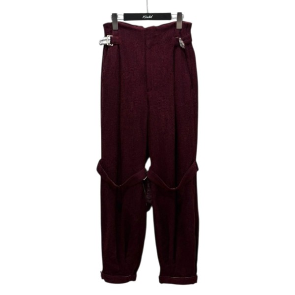 ����š�FUMIKA UCHIDA��MOLE DOBBY BELTED SLACKS FU-K-PT004 �ܥ�ɡ� ��������36 ��071225�ۡʥեߥ�����...