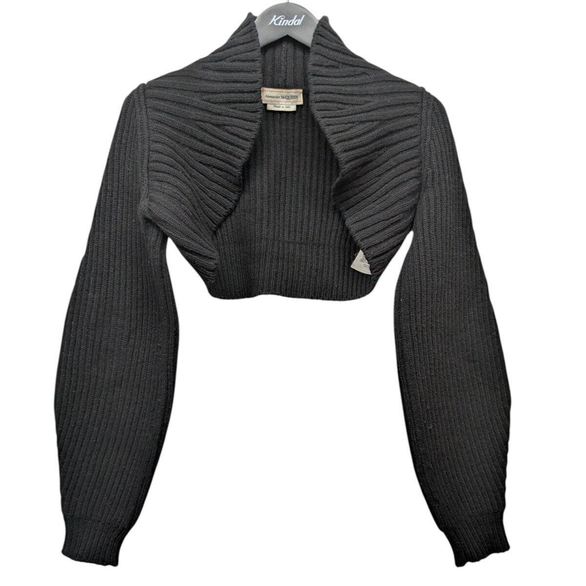 【中古】ALEXANDER McQUEEN　クロップドニット ブラック サイズ：XXS 【201225】（アレキサンダーマックイーン）