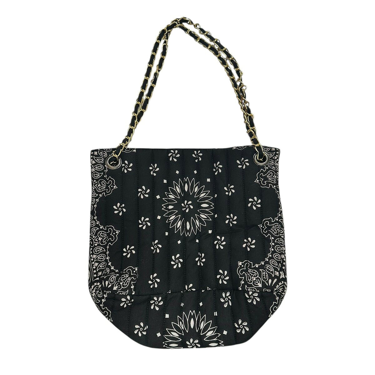 【中古】MALUS　Bandana quilting shoulder bag バンダナキルティングショルダーバッグ ブラック 【311225】（マリュス）