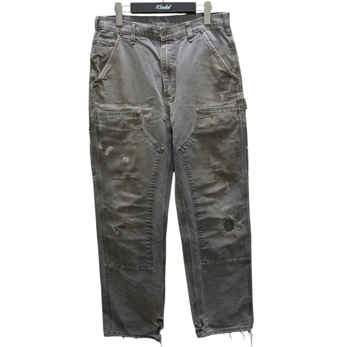 楽天市場】carhartt ダブルニー グレーの通販