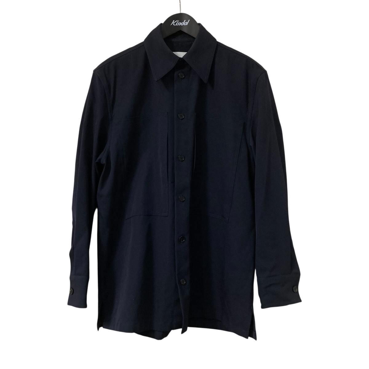 【美品】  JIL SANDER / ジルサンダー | オーバーシルエット ロング シャツ ジャケット | 40 | ブラック | レディース JIL SANDER（ジルサンダー） ジャケット W PARKA 01 J04AH0002 J45046