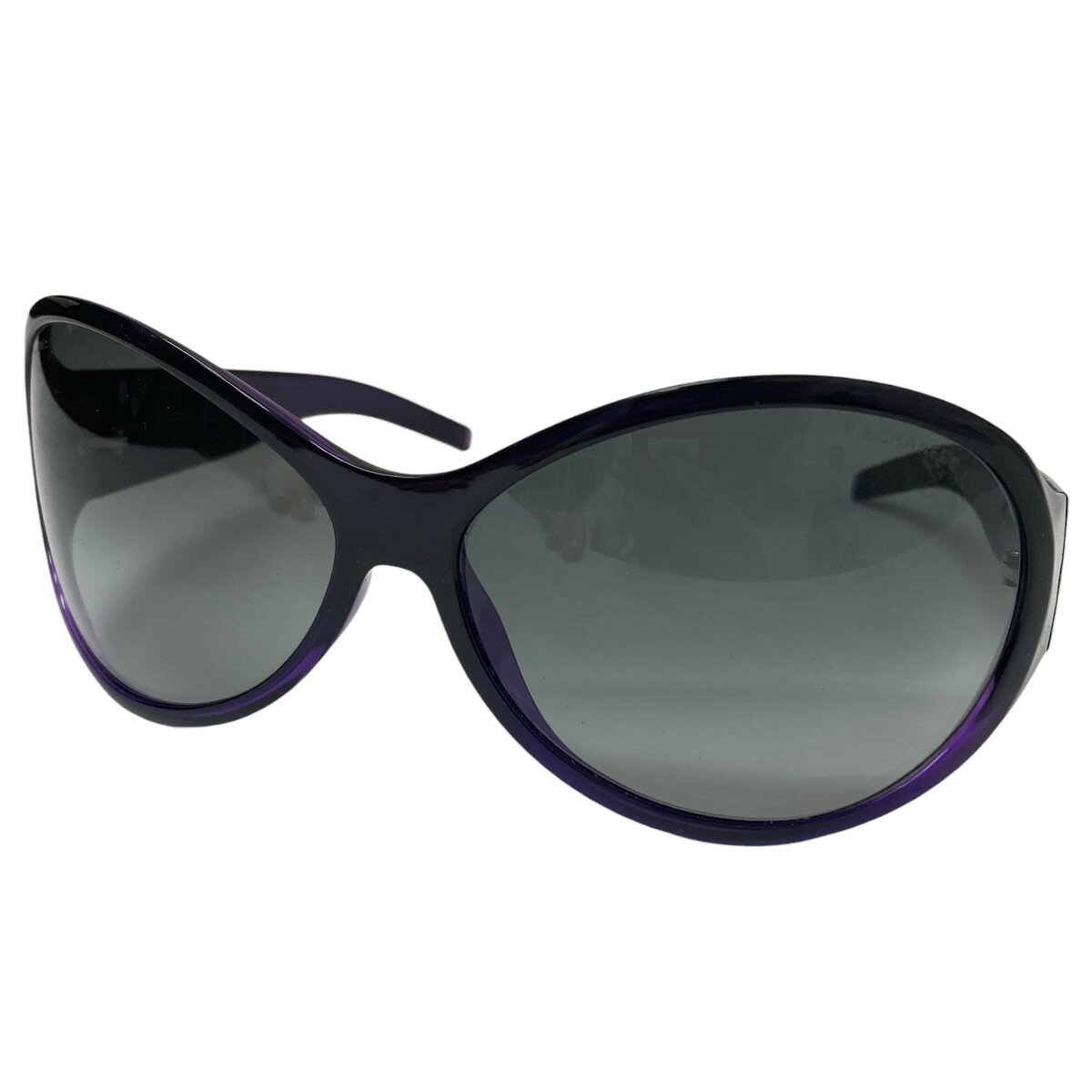 【中古】CHANEL　サングラス パープル サイズ：66/12-120 【220126】（シャネル）