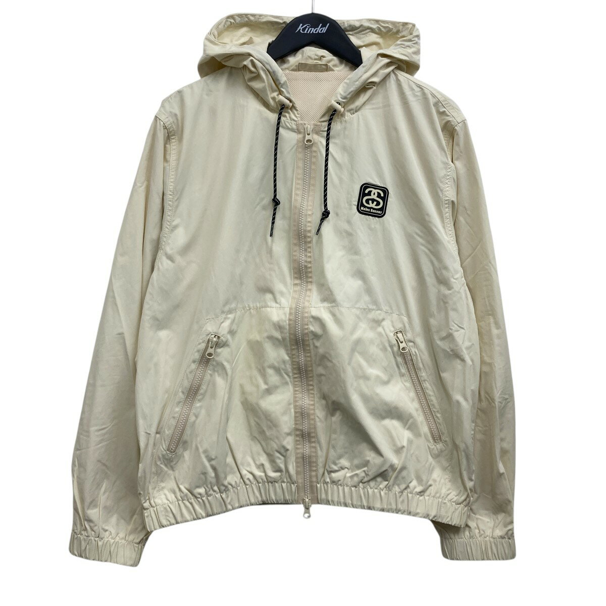 stussy×WALES BONNER　ナイロンジャケット アイボリー サイズ：M （ステューシー×ウェールズボナー）
