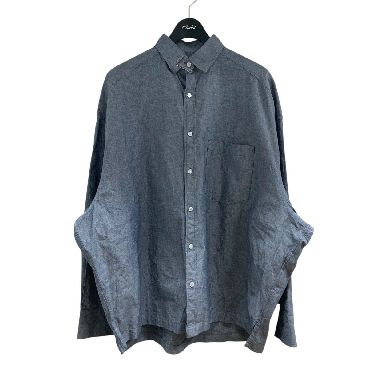 【中古】KOLORシャンブレーシャツ ブルー サイズ：3【価格見直し】
