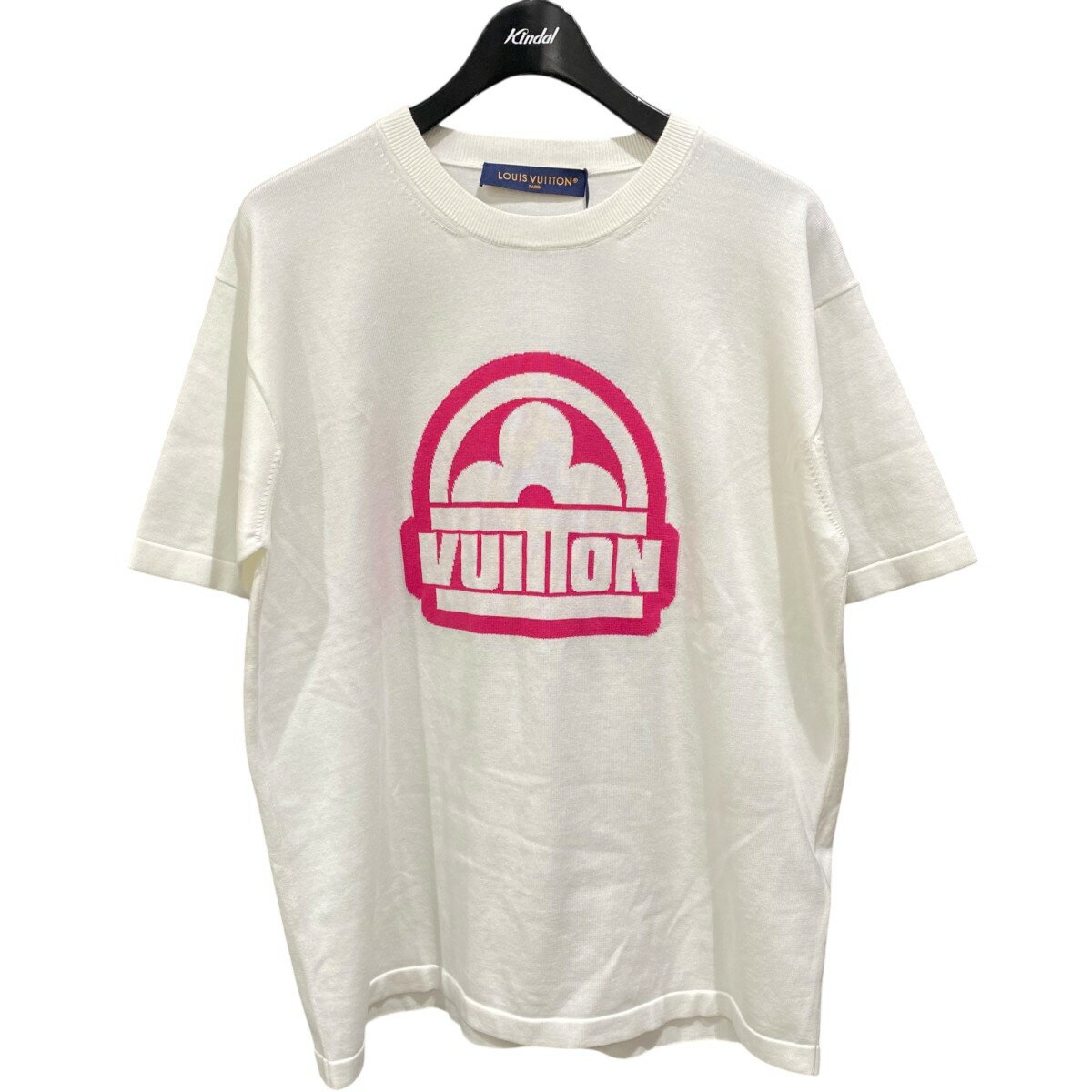 Rakuten - 【中古】LOUIS VUITTON半袖ロゴニット RM232M ホワイト サイズ：L【価格見直し】