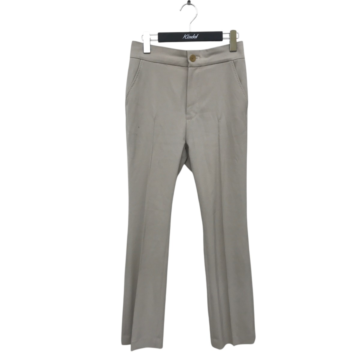 【中古】Whim Gazette センタープレスパンツ スラックス WGZ1022502A0002 ベージュ サイズ：F 【010226】（ウィムガゼット）