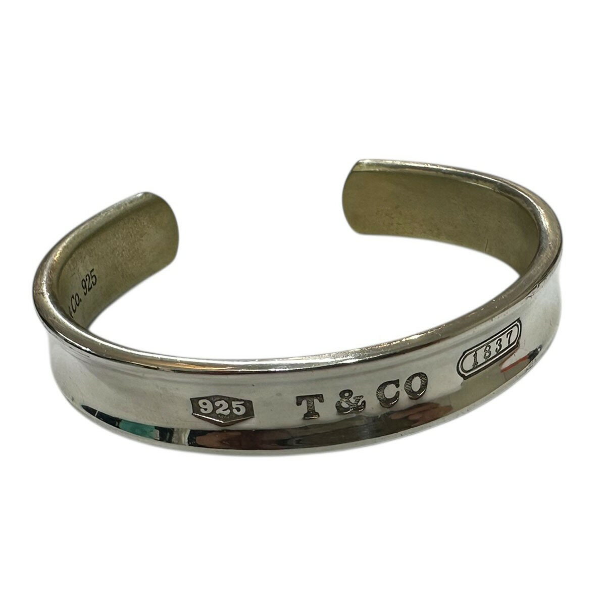 【中古】Tiffany ＆ Co． 1837カフブレスレット バングル シルバー 【070226】（ティファニー）