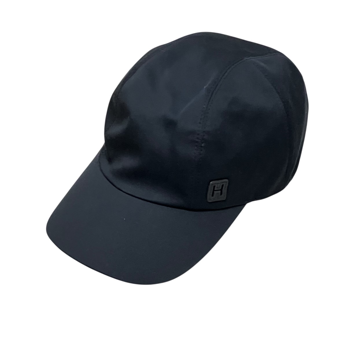 【中古】HERMES マイルスHカットセリエボタンキャップ H241021N ネイビー サイズ：59 【180226】（エルメス）