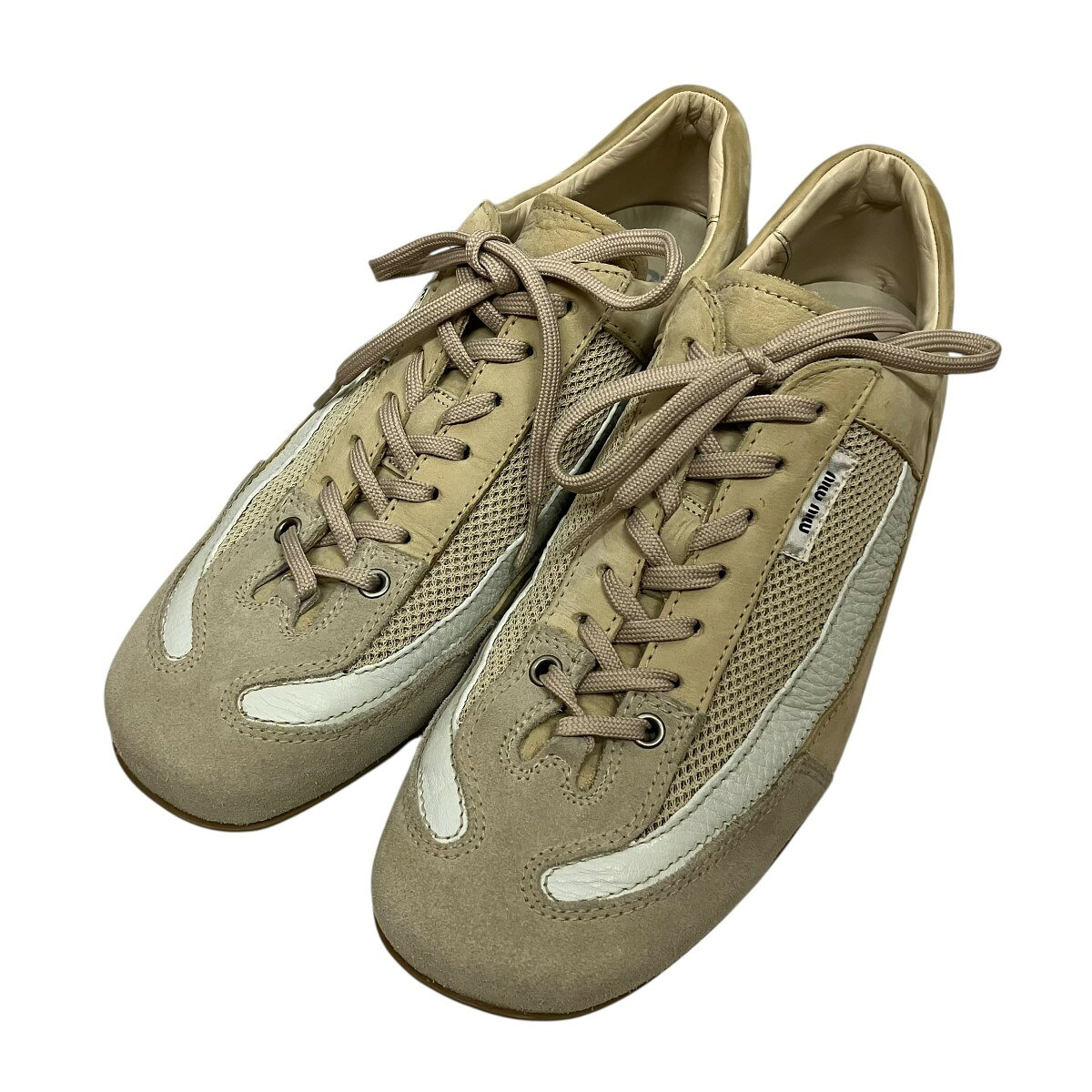 【中古】MIU MIU　メッシュスウェー�