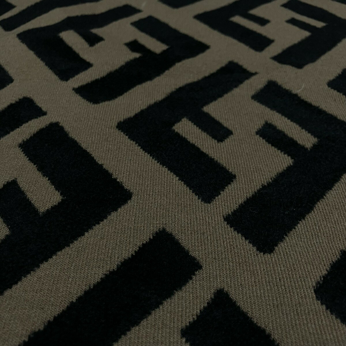 【中古】FENDI　ズッカ柄マフラー ブラウン サイズ：190×35 【270226】（フェンディ）