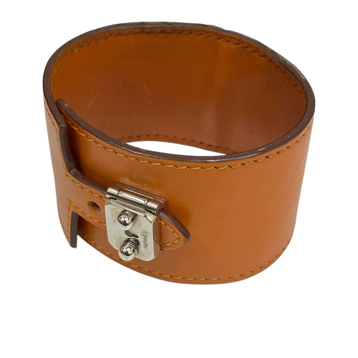 【中古】HERMES サック ア デペッシュ ブレスレット ブラウン 【010326】（エルメス）