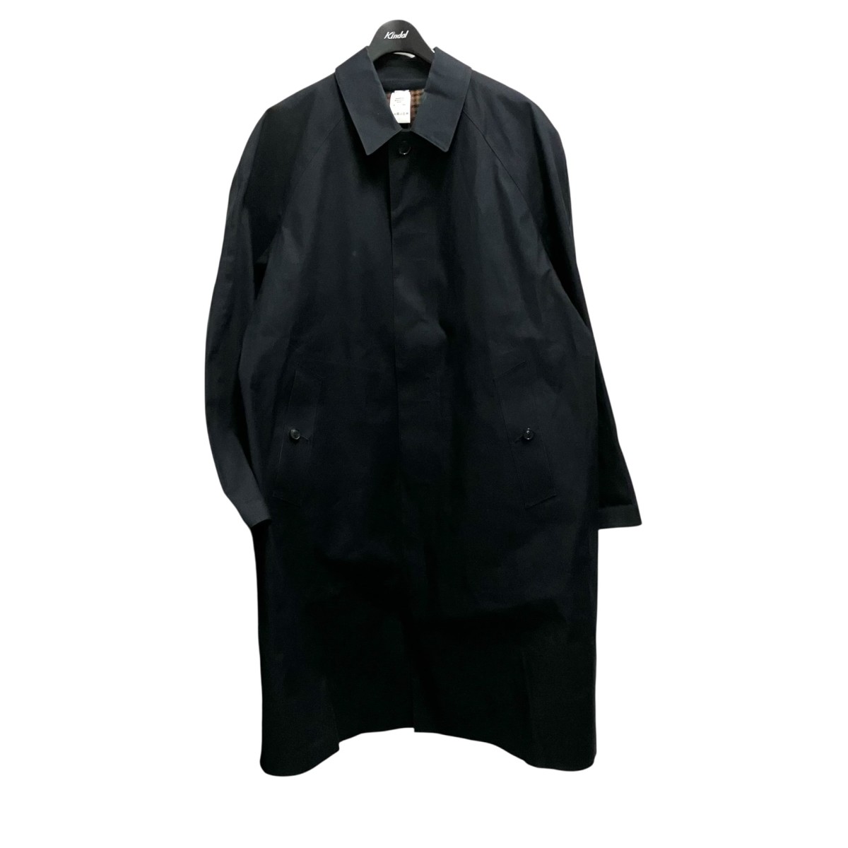 MACKINTOSH PHILOSOPHY ステンカラーコート 38 ブラック WEB&一部店舗限定】ダブルクロスステンカラーコート(コート