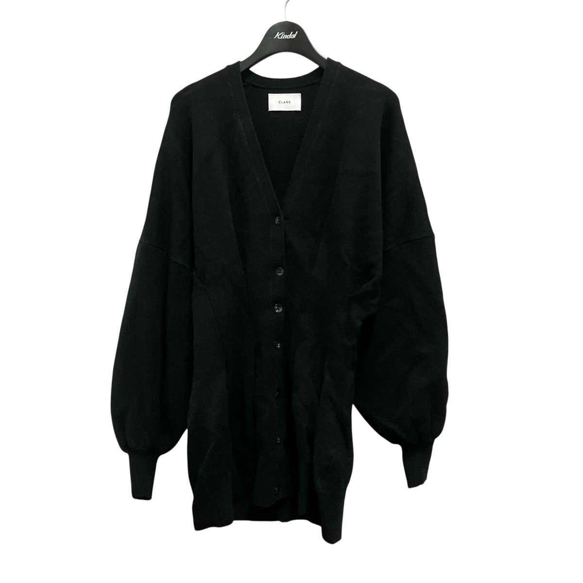 CLANE クラネ カーディガン S 黒 【古着】【中古】【送料無料】 中古・古着通販】CLANE (クラネ) シャギーショートニットカーディガン