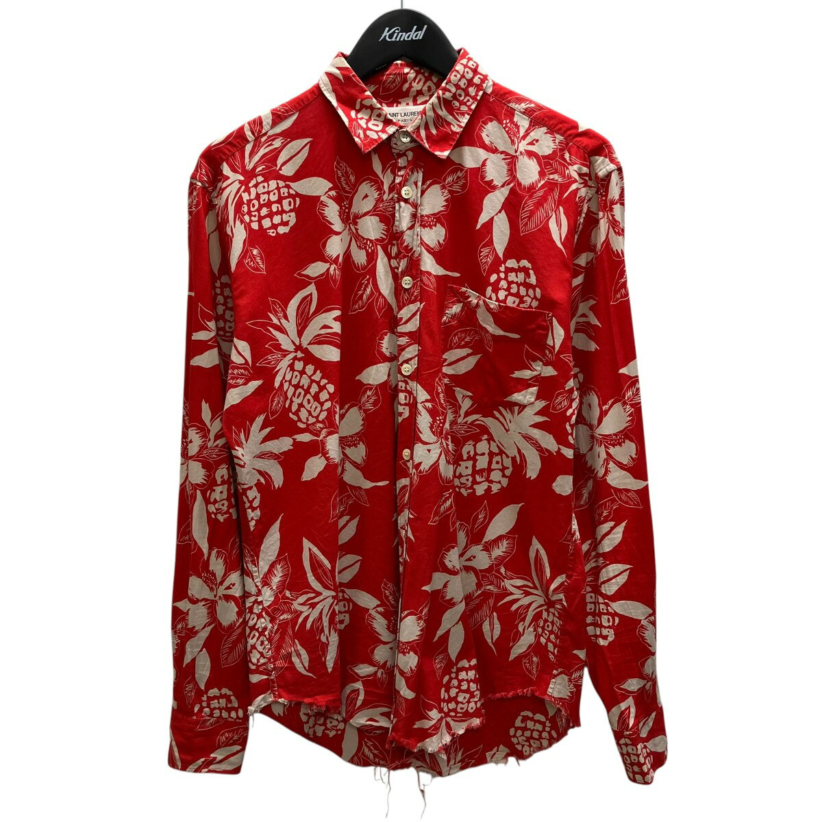 SAINT LAURENT PARIS アロハシャツ SAINT LAURENT PARIS サンローランパリ 21SS アロハシャツ ブラック