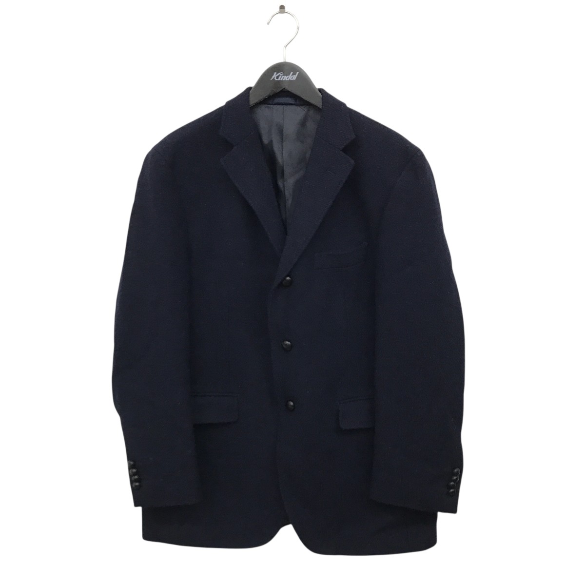 【中古】Harris Tweed×TEIJIN ジャケット 65043156805 ネイビー サイズ：54L 【030326】（ハリスツイード）