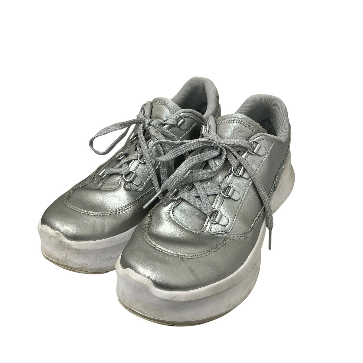 【中古】COMME des GARCONS×SALOMON　プラットフォームスニーカー シルバー×ホワイト サイズ：26.0cm 【030326】（コムデギャルソン×サロモン）