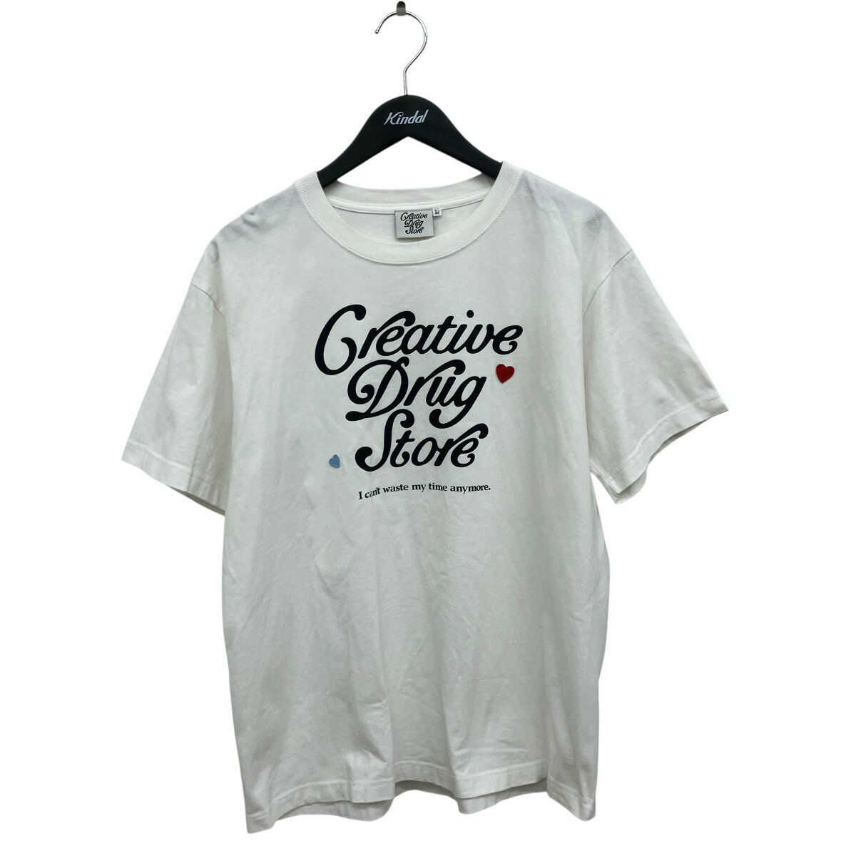 【中古】CREATIVE DRUG STORE半袖カットソー ホワイト サイズ：L【価格見直し】