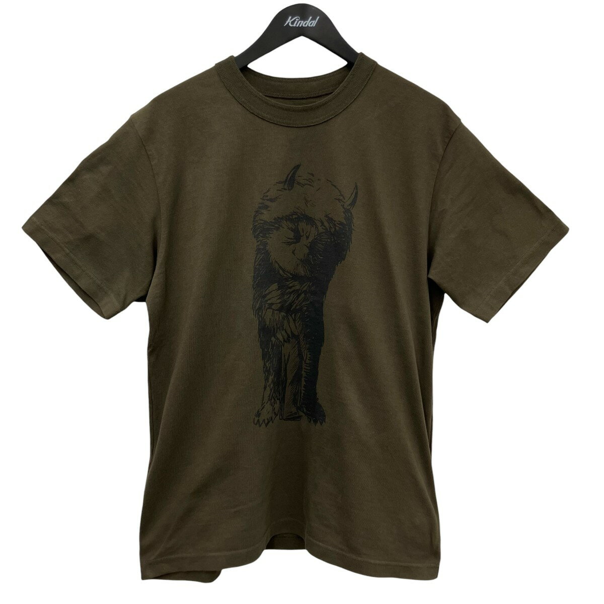 T-Shirts - 【中古】sacaiプリントTシャツ カーキ サイズ：3【価格見直し】