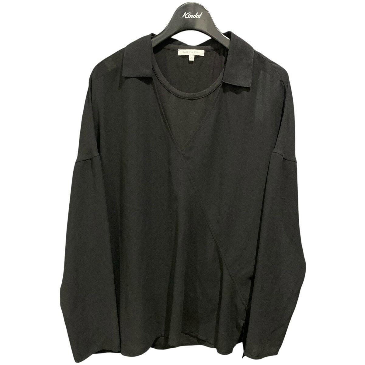 【中古】PATRIZIA PEPE　レイヤードブラウス ブラック サイズ：38 【150326】（パトリッツァ・ペペ）