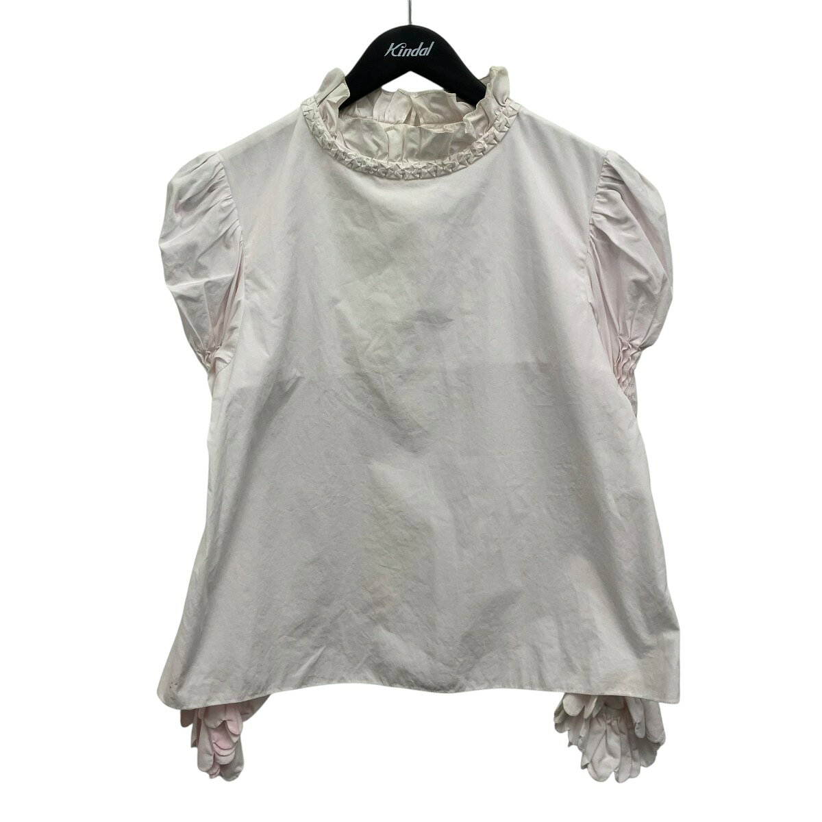 【中古】HORROR VACUI　長袖フリルブラウス ピンク サイズ：M 【230326】（ホラーヴァキュイ）