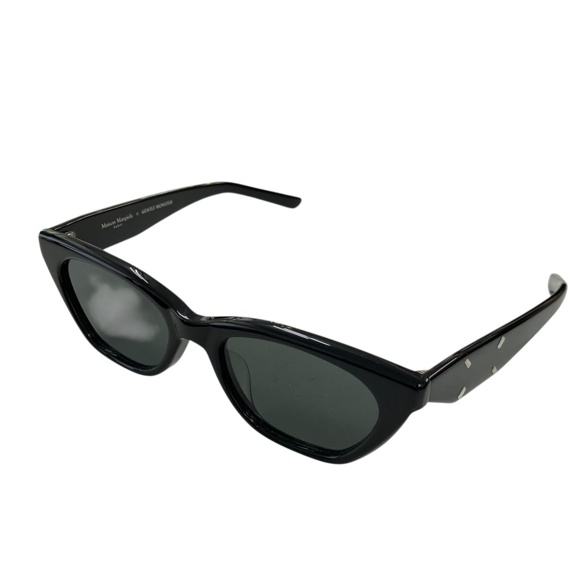 【中古】Maison Margiela8×GENTLE MONSTER 「MM208」サングラス ブラック 【240326】（メゾンマルジェラ8×ジェントルモンスター）