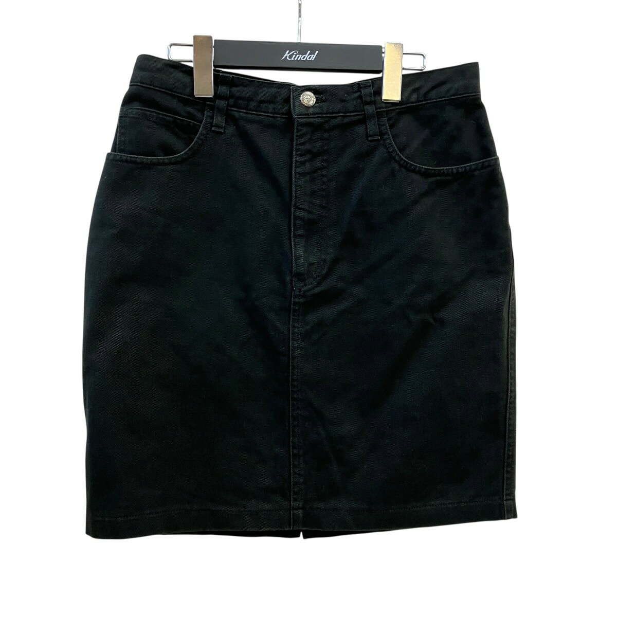 【中古】FENDI　デニムスカート ブラック サイズ：32 【270326】（フェンディ）(4.0)