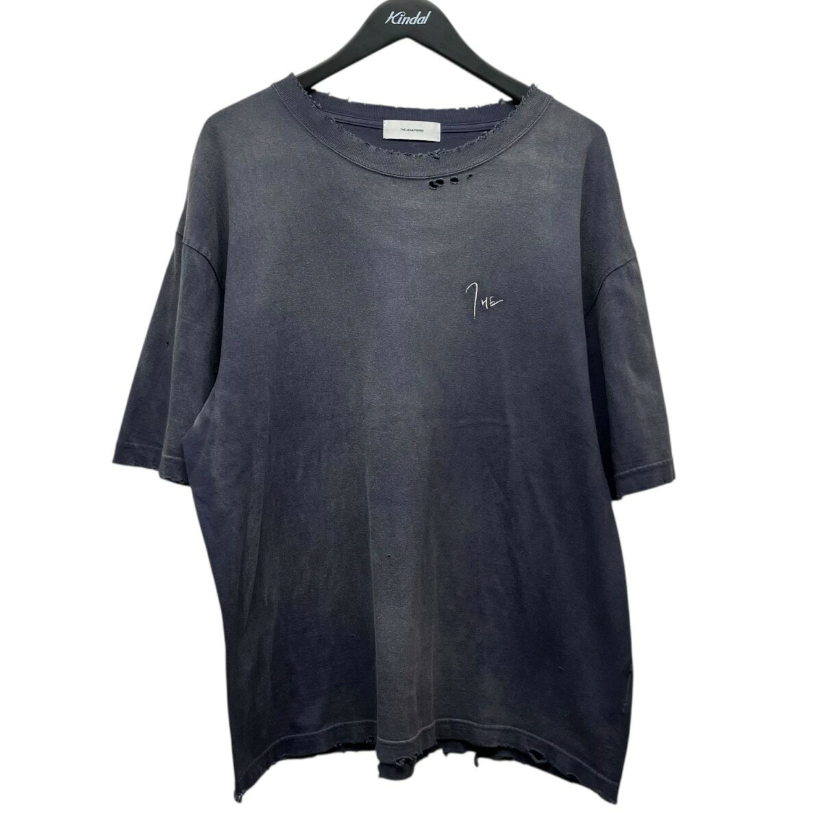 Rakuten - 【中古】THE JEAN PIERRE　Signature Pigmentdye Grunge Destroy SS TEE ピグメントグランジTシャツ THE-PE25-2102 ネイビー サイズ：不明 【030426】（ジャンピエール）