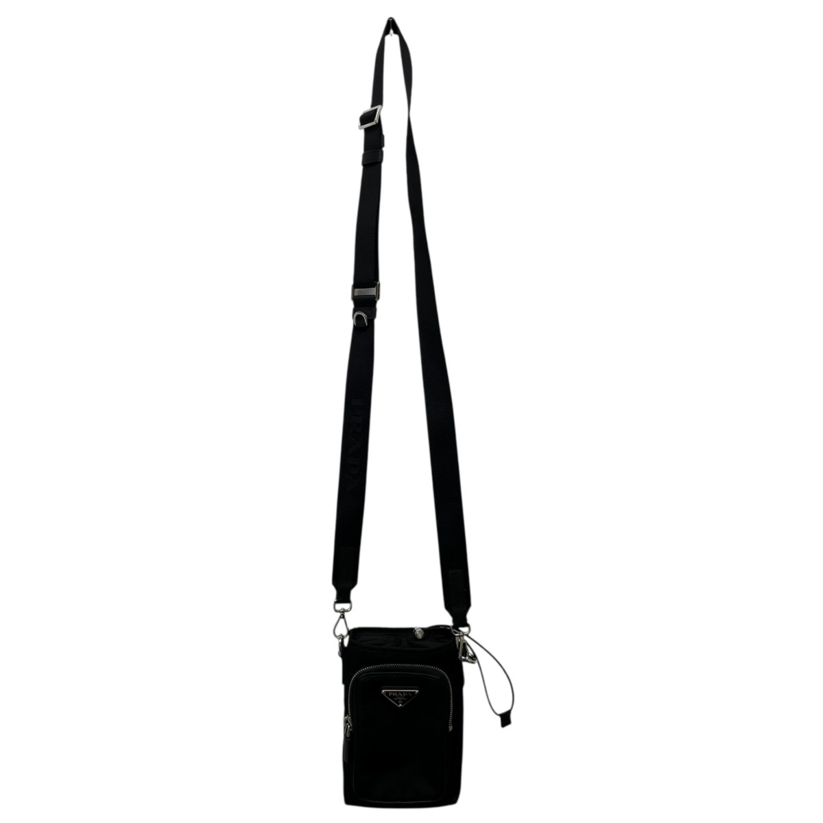 プラダ PRADA フォンケース ショルダーバッグ バッグ ナイロン レディース ブラック系 1ZT0722DMIF0002 【新品】 PRADA（プラダ） フォンケース ショルダーバッグ バッグ ナイロン