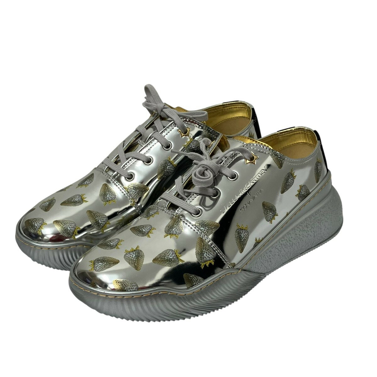 STELLA McCARTNEY×hajime sorayama総柄スニーカー シルバー サイズ：SIZE 41