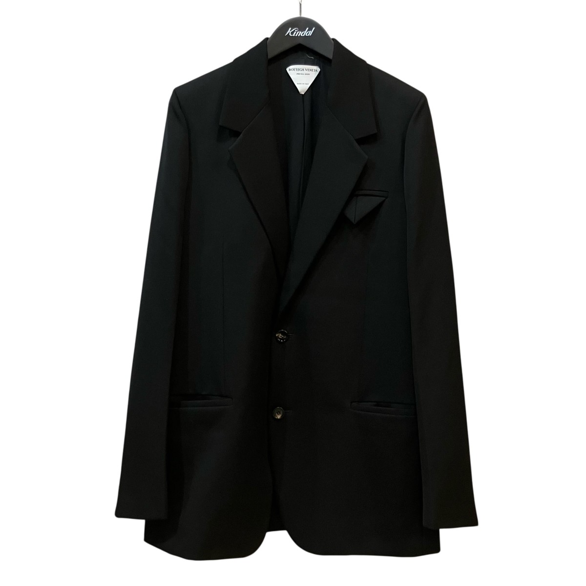 樂天商城 - 【中古】BOTTEGA VENETA　トライアングルポケット オーバーサイズテーラードジャケット 628722 ブラック サイズ：38 【100426】（ボッテガヴェネタ）
