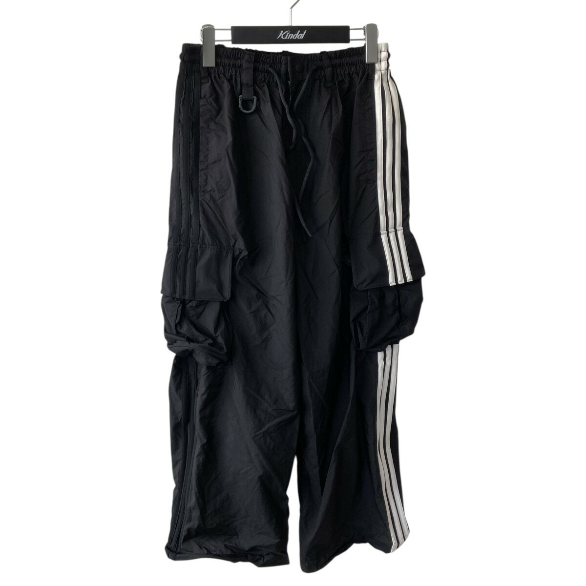 【中古】Y-3　NYLON WIRED 3 STRIPES CARGO PANTS ナイロンパンツ KF1087 ブラック サイズ：XS 【100426】（ワイスリー）