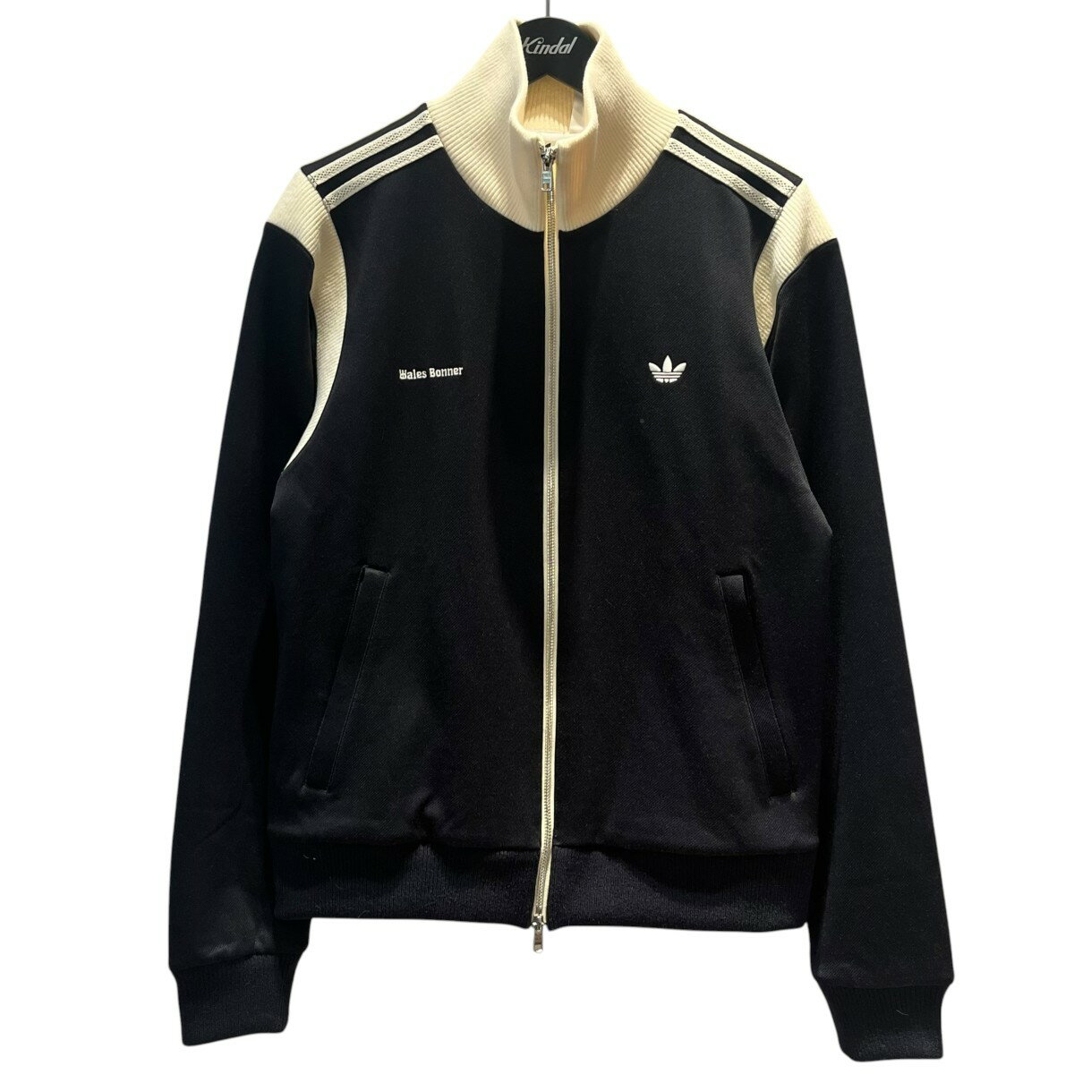 【中古】WALES BONNER×adidas　TWILL TRACK TOP トラックジャケット KD0307 ブラック×ホワイト サイズ：M 【090426】（ウェールズボナー×アディダス）