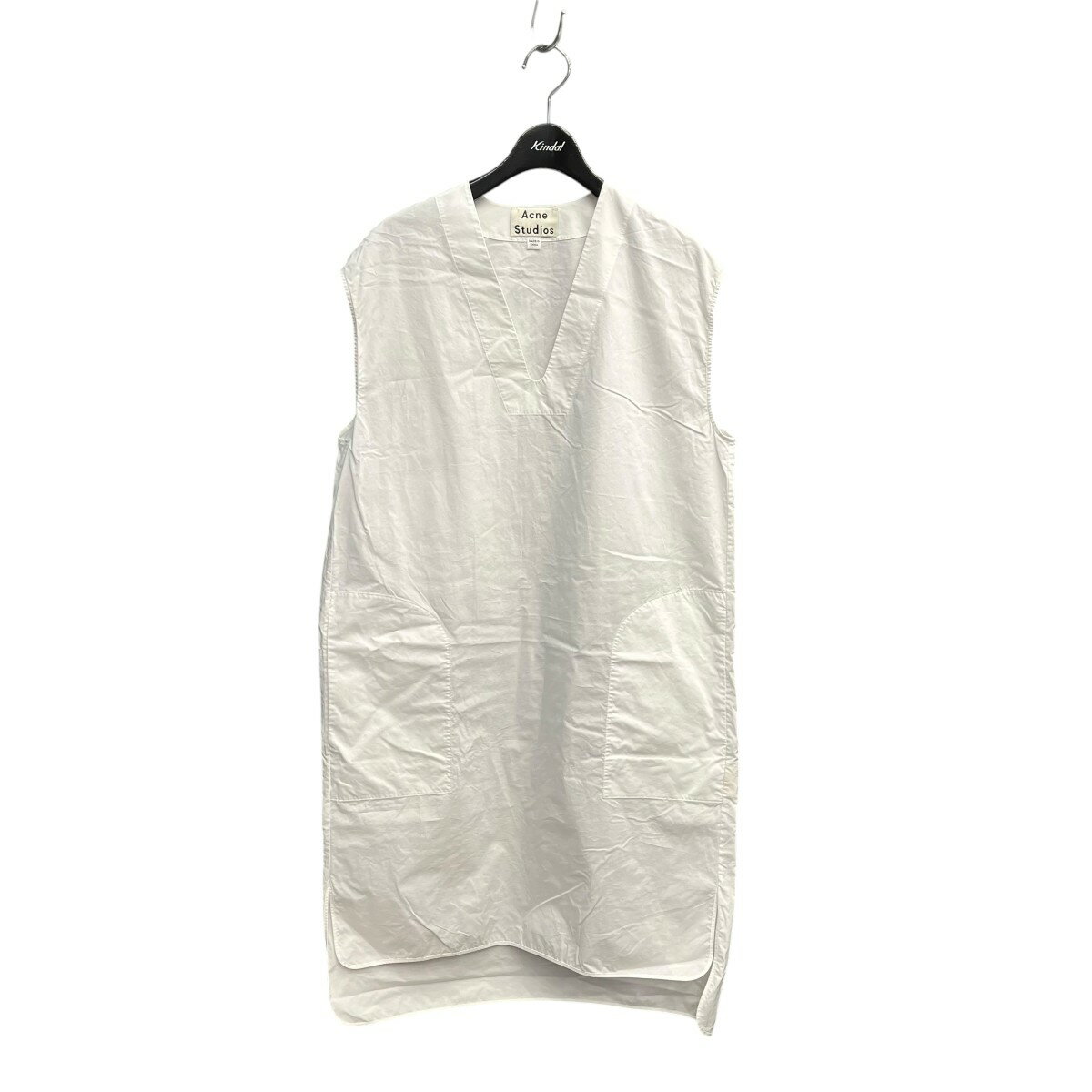 樂天商城 - 【中古】ACNE STUDIOS　ノースリーブワンピース ARTS TECH POP PUS15 ホワイト サイズ：34 【090426】（アクネストゥディオズ）