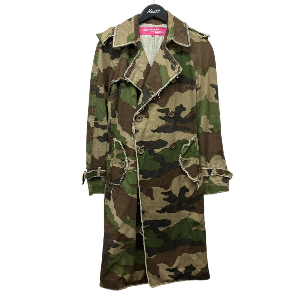 2010年製AW JUNYA WATANABE 迷彩柄 ウール七分丈Tシャツ M ジュンヤワタナベ コムデギャルソンJUNYA WATANABE COMME des GARCONS