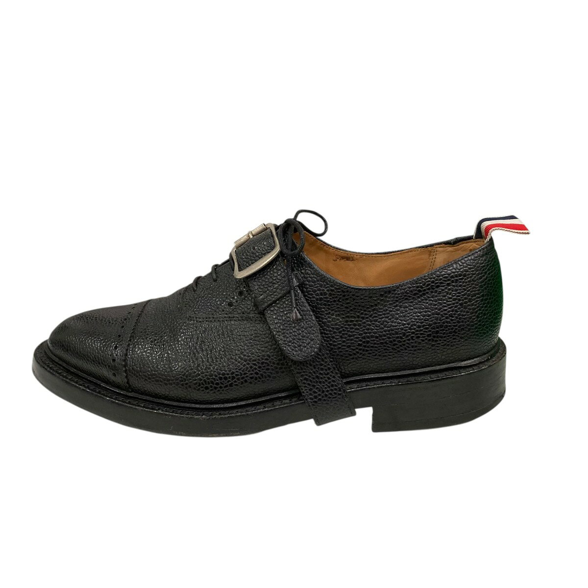 【中古】THOM BROWNE． NEW YORK　シングルモンク ドレスシューズ ブラック サイズ：27 【150426】（トムブラウンニューヨーク） 2