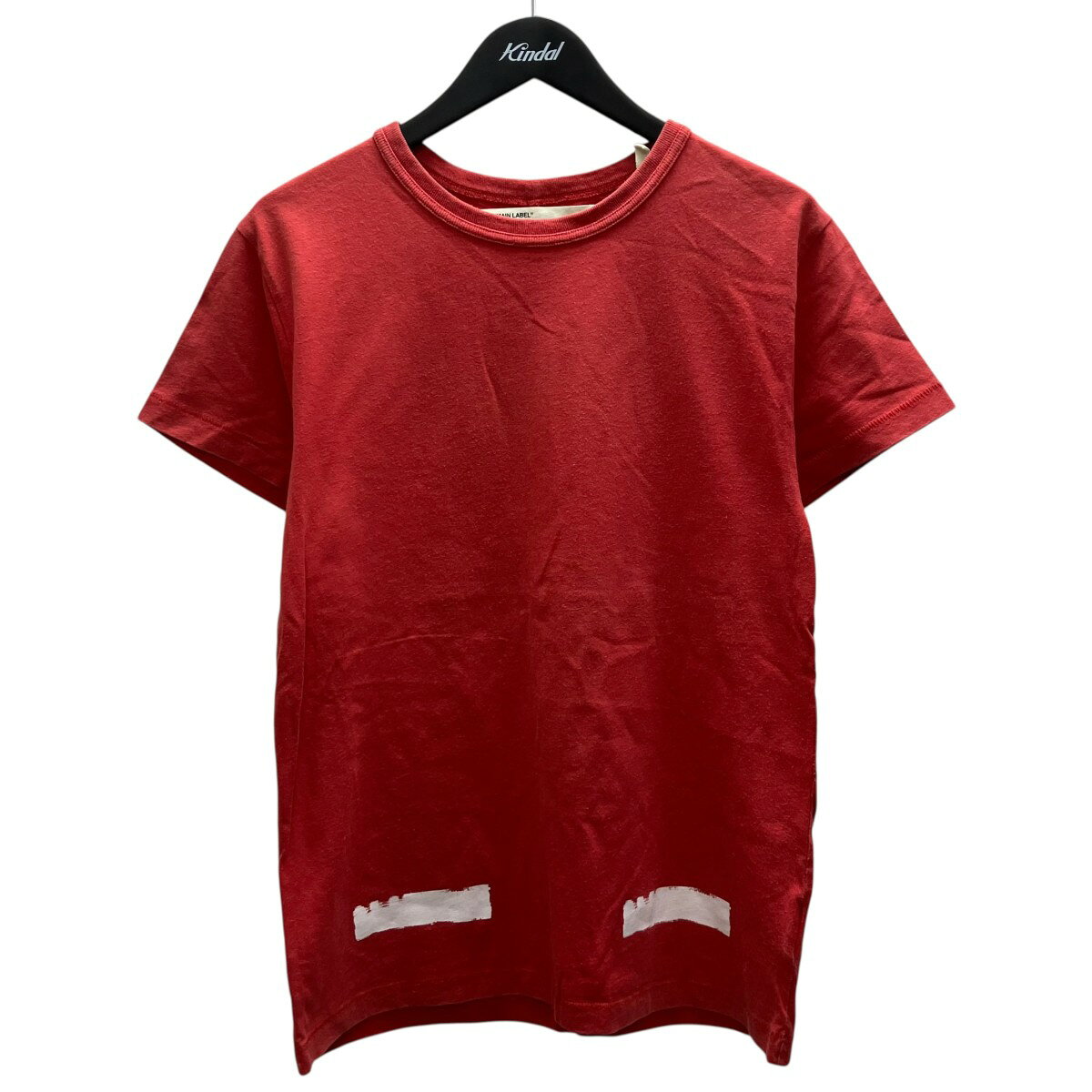 Rakuten - 【中古】OFFWHITE　バックロゴプリントTシャツ レッド サイズ：XXS 【180426】（オフホワイト）