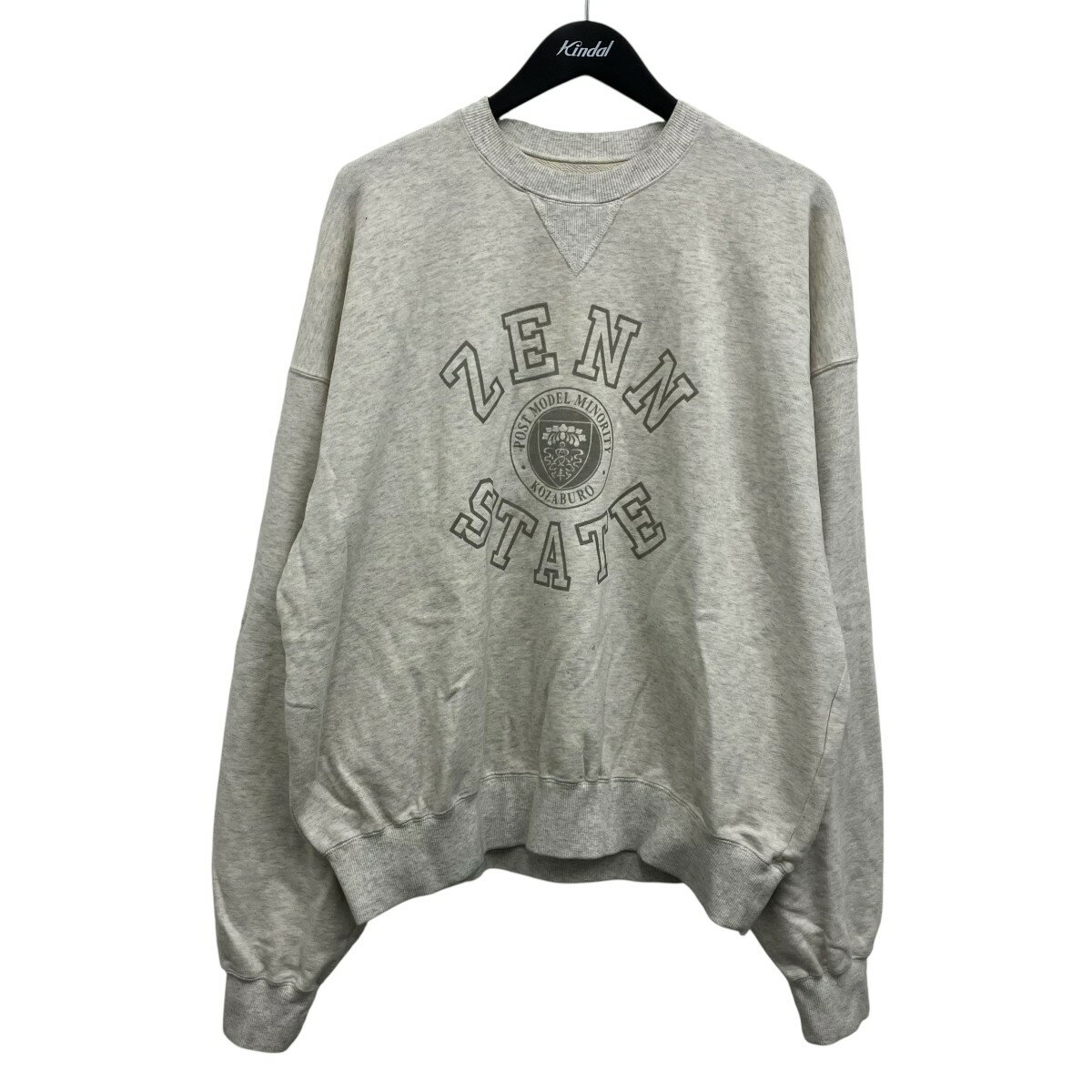 KOZABURO　ZENN STATE PRINT SWEATSHIRT プリントスウェット グレー サイズ：2 （コーザブロウ）