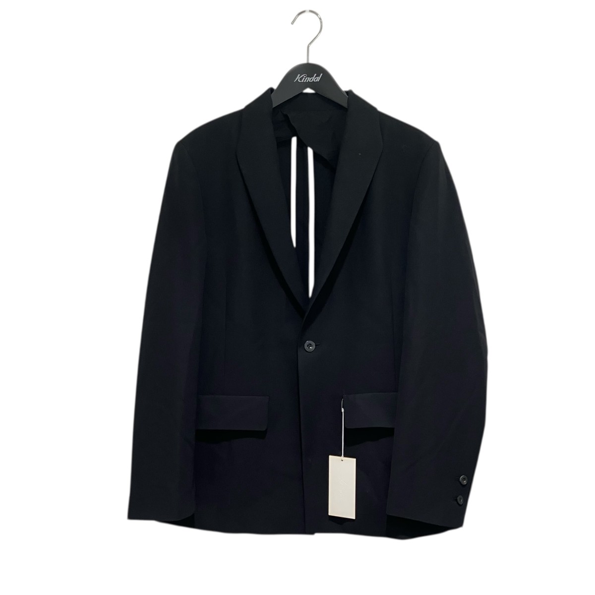 【中古】IRENISA　25SS MODIFIED SHAWL COLLAR JACKET テーラードジャケット IH-25SS-J007-NDK ブラック サイズ：3 【190426】（イレニサ）（楽天・ブランド古着のカインドオル）