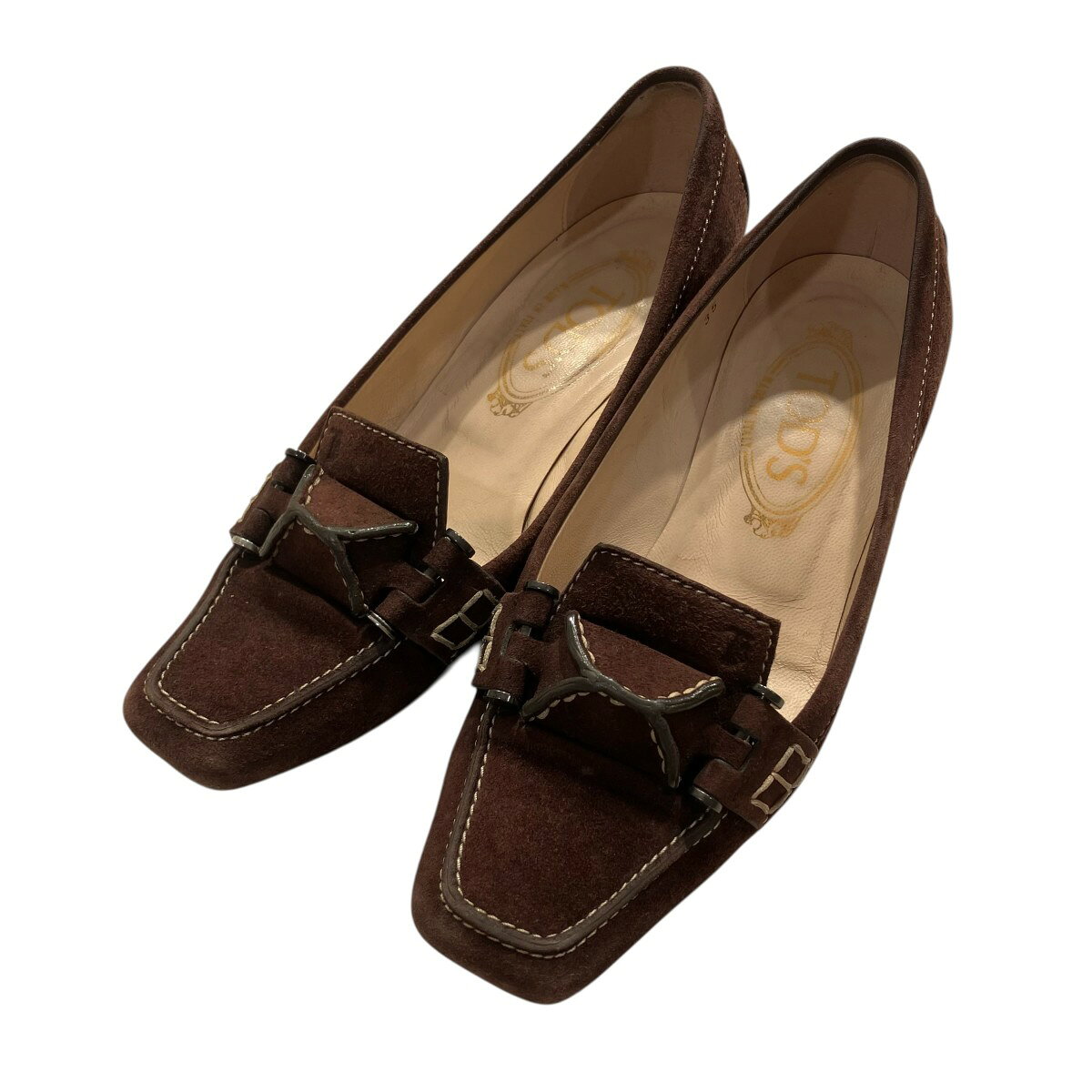 クリアランスセール トッズ TOD'S 靴 パンプス 35 スエード 黒