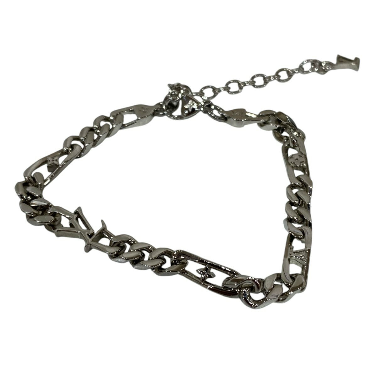 Rakuten - 【中古】LOUIS VUITTON　LVフィガロブレスレット M1314A シルバー 【230426】（ルイヴィトン）