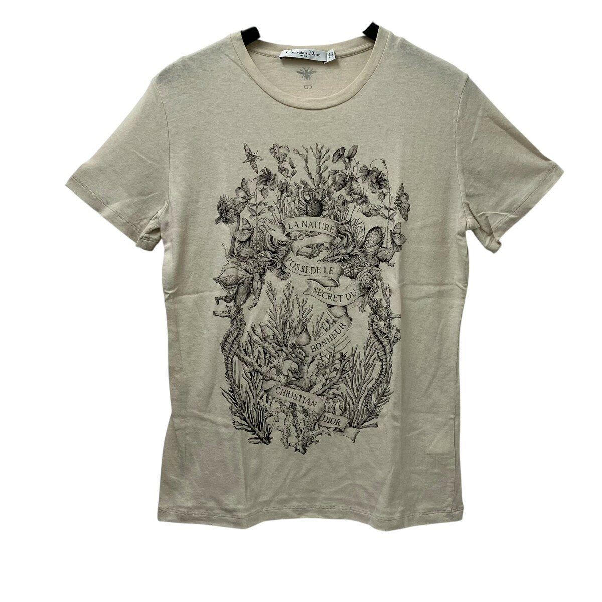 【中古】Christian Dior　Tシャツ 513T06B4223 ベージュ サイズ：L 【260426】（クリスチャンディオール）