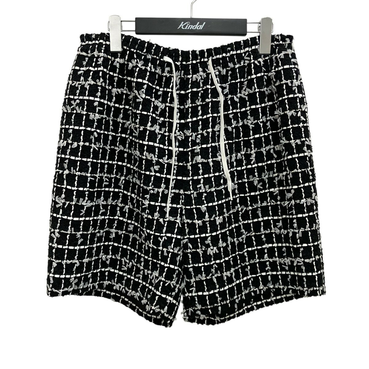 樂天商城 - 【中古】MADISON BLUE　25SS 【DRAWSTRING BOXER SHORTS TWEED】 ツイードハーフパンツ MB251-3011 ブラック×ホワイト サイズ：0 【260426】（マディソンブルー）
